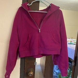 SOLD DO NOT BUY Lululemon Oversized Cropped Scuba Hoodie Ripened Raspberry